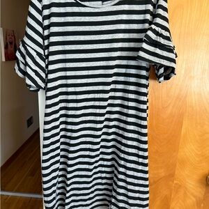 Black and Grey Striped Dress